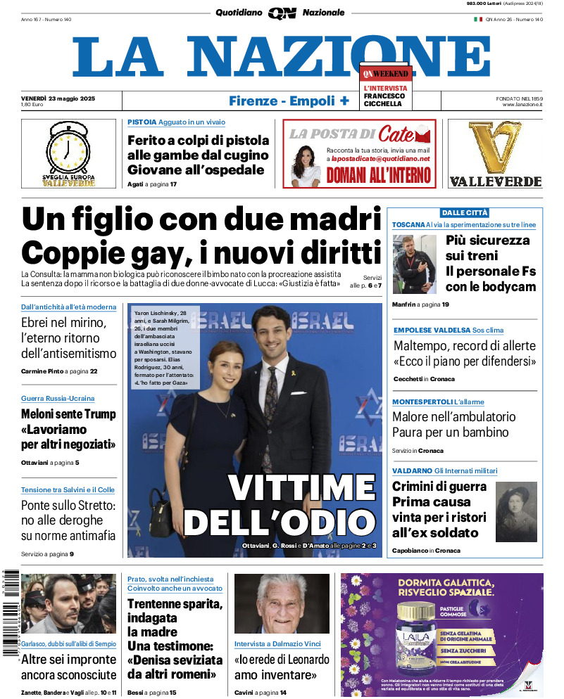 Prima-pagina-la nazione-edizione-di-oggi-20250523